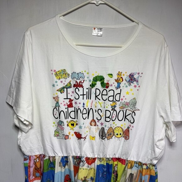 Teachers Gram Dress 3X Children’s Books Reading Day Librarian Character Seuss - Picture 6 of 8